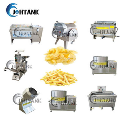 2000kg / h البطاطس المقلية المجمدة ماكينة على نطاق صغير ، آلة صنع رقائق الموز